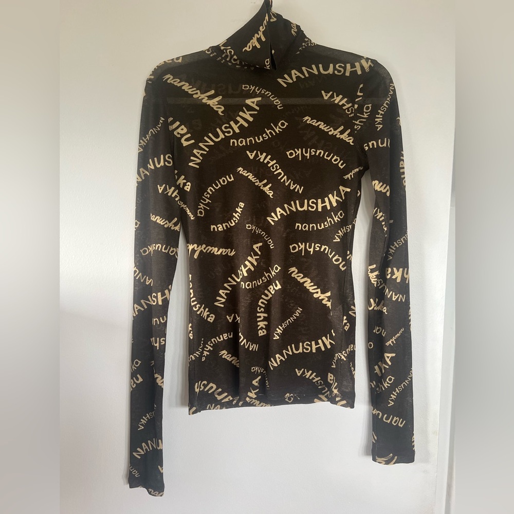 Nanushka Harri Mesh Turtleneck - L - Picture 4 of 4